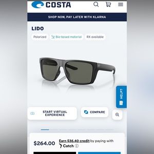 Costa Lido sunglasses like new condition, no scratches or blemishes